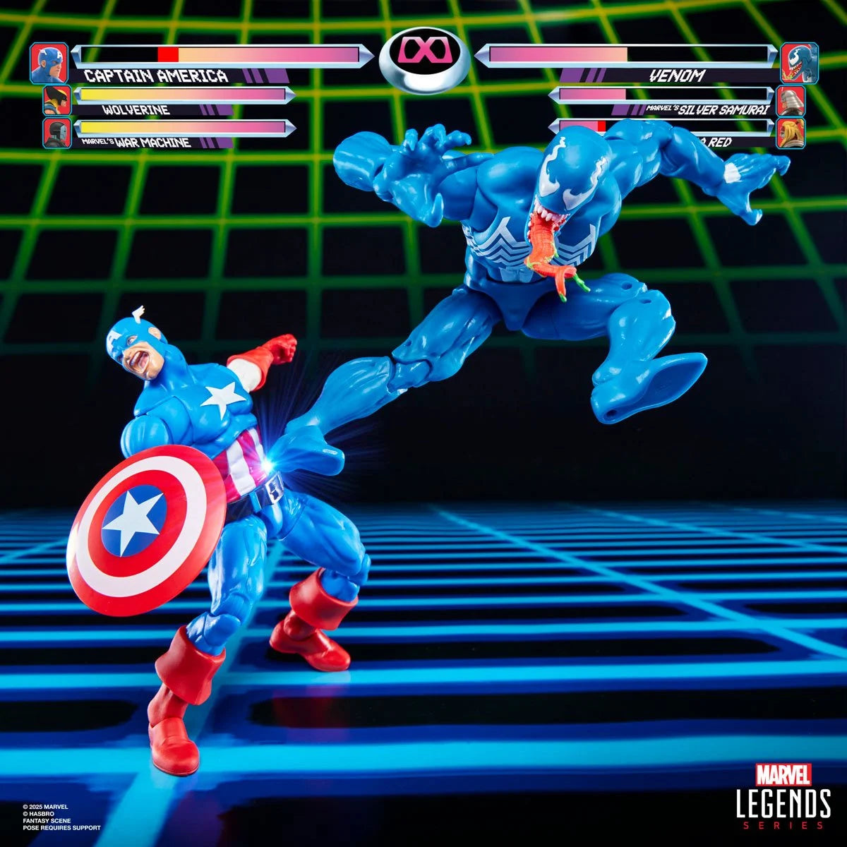 Marvel Legends Series Gamerverse Captain America vs. Venom 6-Inch Action Figures